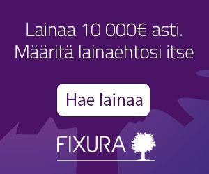 Fixura - Lainaa 10.000e saakka - määritä itse omat ehdot luotolle!