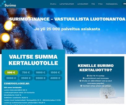 Saat kertaluoton ilman vakuuksia ja se maksetaan sinulle jo tänään.