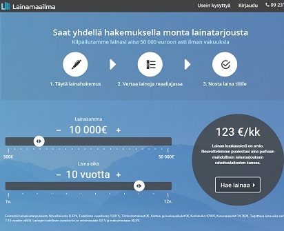 Koppaa netin parhaat tarjoukset yhdellä hakemuksella Lainamaailman palvelusta.